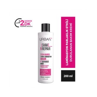 Urban Care Shake N Repair 7/24 Gloss Laminasyon Parlaklık Etkili Saç Bakım Kremi 200ml