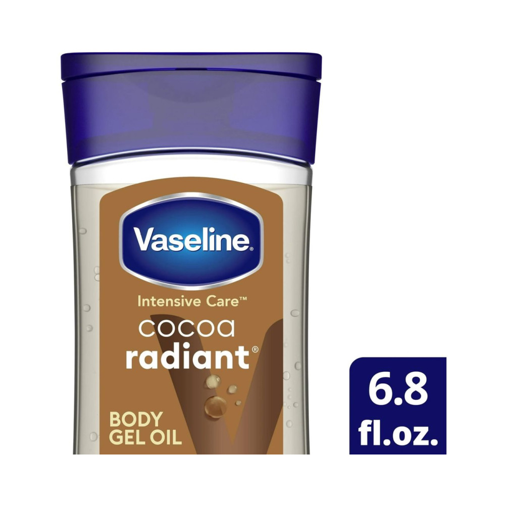 Vaseline Total Moisture Cocoa Radiant Body Gel Oil 6.8 oz Pack of 2 Vaseline