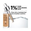 Nude Hyaluronic Tinted Serum Foundation with 1% Hyaluronic Acid, Lightweight Coverage For Dry Skin