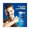 NIVEA MEN 3in1 Shower Gel Body Wash, Vitality Fresh Masculine Scent, 250ml