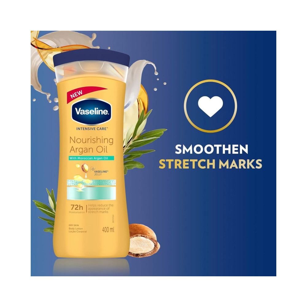 Vaseline Nourishing Argan Oil + Vaseline Body Lotion 13.5oz (400ml)