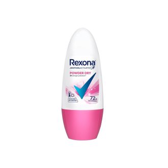 Rexona Powder Dry Roll On Motion Activated Deodorant for Women | 72 Hour Freshness | MotionSense™ Technology | Alcohol Free & Gentle on Skin | 45 ML