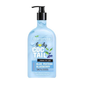 Bielenda Body Coctail Energizing Shower Gel Blue Matcha Blueberry 95% Natural Ingredients 400ml