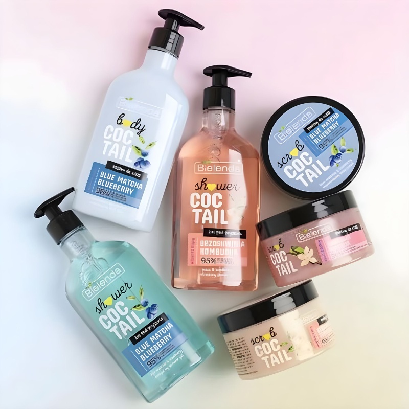 Bielenda Body Coctail Moisturizing Body Lotion Rhubarb Vanilla 95% Natural Ingredients 400ml (1)