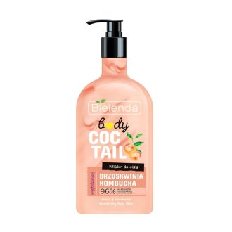 Bielenda Body Coctail Smoothing Body Lotion Peach + Kombucha 95% Natural Ingredients 400ml