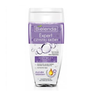 Bielenda Clean Skin Expert Nourishing 2 Phase Eye and Lip Make Up Remover with Argan Oil 150ml