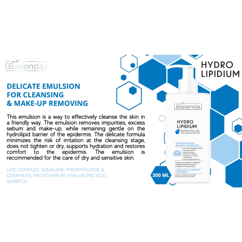 Bielenda Hydro Lipidium Maximun Tolerance Moisturising Protective Barrier Cream SPF50 30ml (1)
