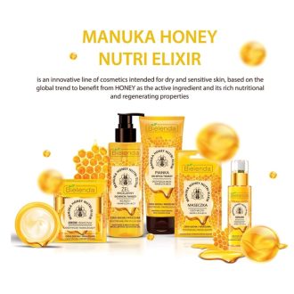 Bielenda Manuka Honey Nutri Elixir Soothing and Moisturising Face Micellar Cleansing Gel for Dry and Sensitive Skin 200g (1)