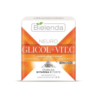 Bielenda Neuro Glicol and Vit C Exfoliating Night Cream Wrinkles and Discoloration Corrector 50ml