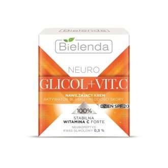 Bielenda Neuro Glicol and Vit C Moisturising Day Cream Glow and Youth Activator SPF 20 50ml