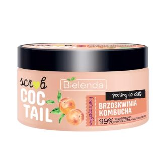 COCKTAIL SCRUB Smoothing body scrub PEACH + KOMBUCHA