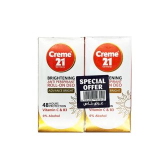 Creme 21 Instant Bright Elixir Deodorant Roll On 50ml Pack of