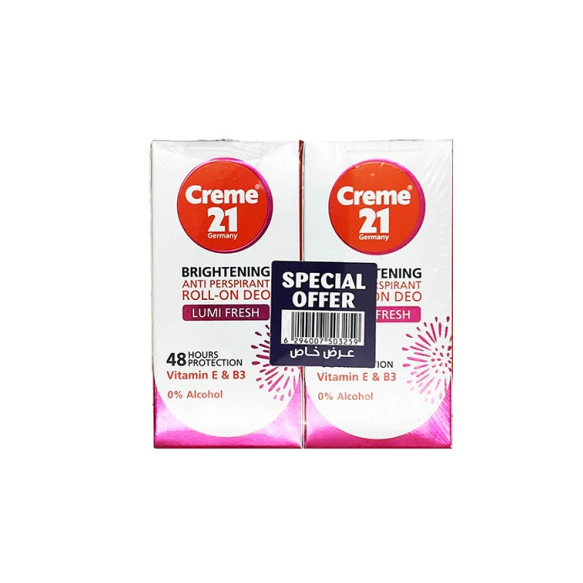 Creme 21 Lime Fresh Deodorant Roll On 50ml Pack of