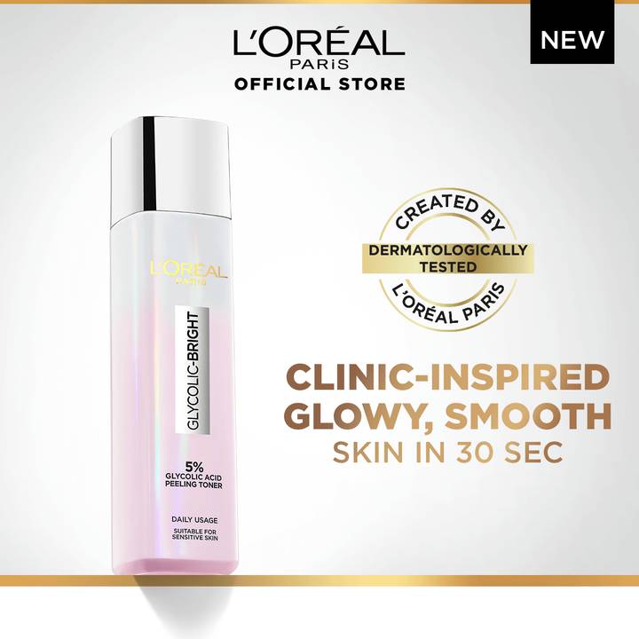 Loreal Paris Glycolic Bright Glowing Peeling Toner 128ml