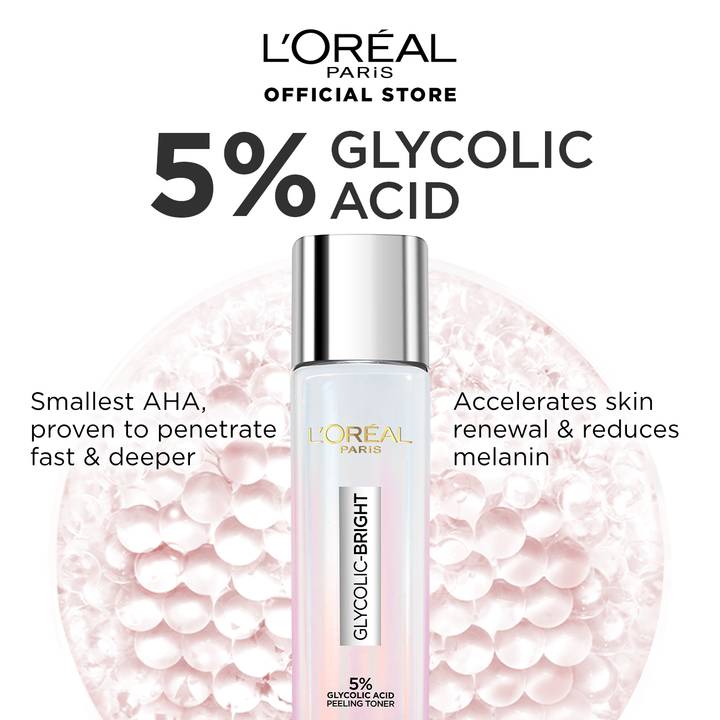 Loreal Paris Glycolic Bright Glowing Peeling Toner 128ml