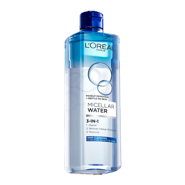 Loreal Paris 3 in 1 Micellar Water (Deeping Cleansing) Even For Sensitive Skin 400ml