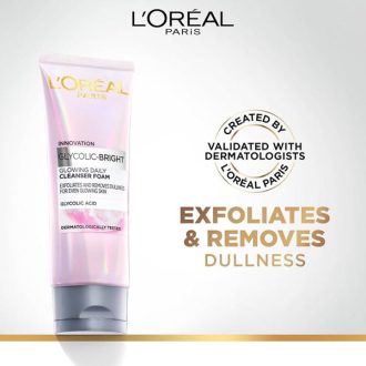 Loreal Paris Glycolic bright Cleansing Foam 100ml