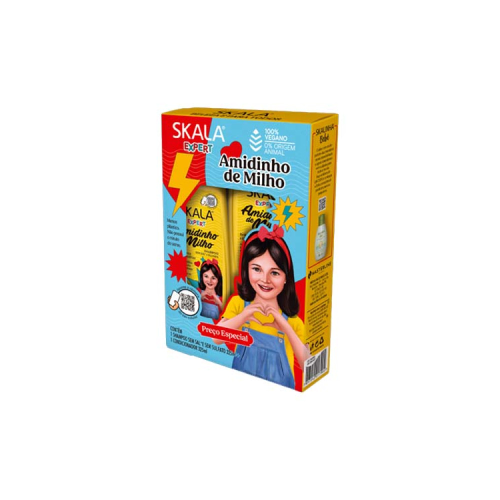 Skala Amidinho De Milho ( Shampoo + Conditioner ) 325ml