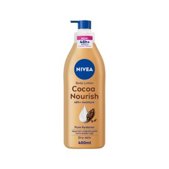 NIVEA Body Lotion for Dry Skin, Cocoa Butter, 5in1 Complete Care, 48H Deep Moisture, 400ml