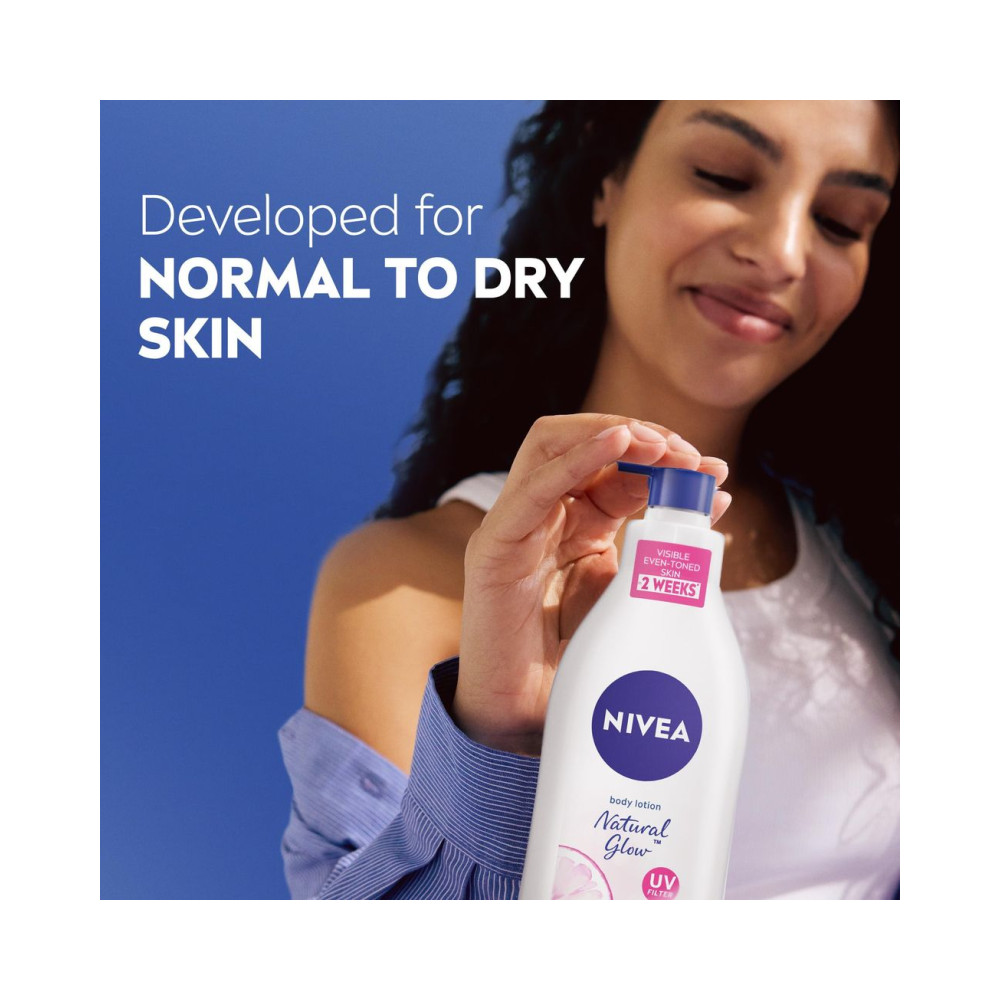 NIVEA Body Lotion Even Tone, Natural Glow Complex & Vitamin C, All Skin Types, 400ml