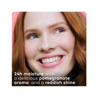 Labello Pomegranate Shine Lip Balm, 24H Melt In Moisture, with Shea Butter and Natural Oils Enriched with Vitamins, with Natural Ingredients, Mineral Oil Free, Vegan, 4.8g